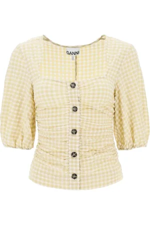 Ganni Blusa a quadri