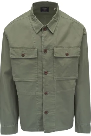 Faherty Giacca-camicia in misto cotone biologico
