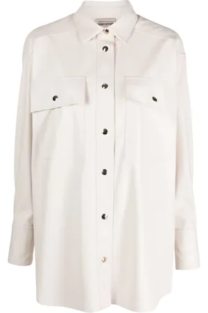 SEMICOUTURE Camicia in finta pelle