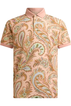 Etro Polo in cotone con ricamo logo
