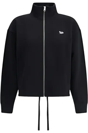 Maison Kitsuné Felpa con zip e logo