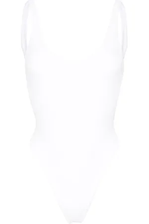 Elisabetta Franchi Costume intero con monogramma di strass
