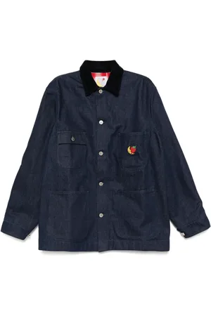 Sky High Farm Giacca denim con ricamo