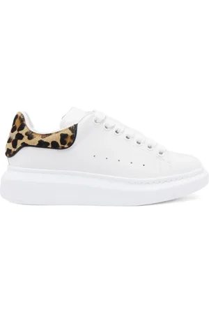 Alexander McQueen Sneakers oversize con inserto leopardato