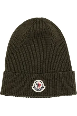 Moncler Berretto a coste con applicazione
