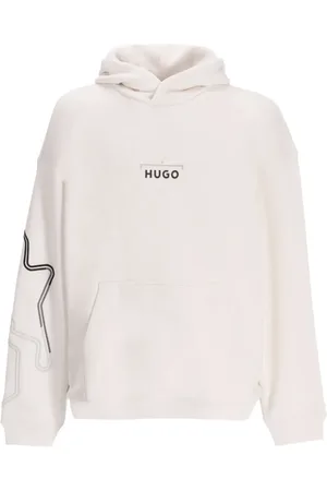 HUGO BOSS Felpa Doad con stampa grafica e cappuccio