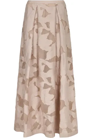 HERNO Gonna lunga con effetto jacquard