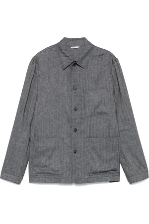 Manuel Ritz Giacca-camicia con motivo chevron