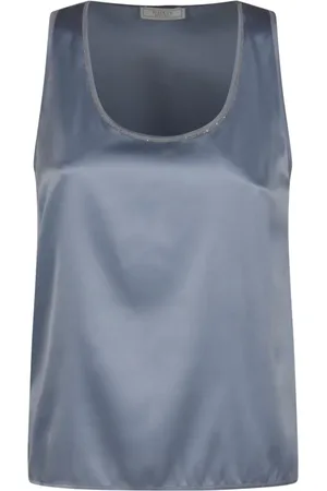 PESERICO SIGN Top in raso con scollo ampio