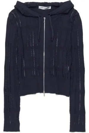 OUR LEGACY Felpa in maglia compatta con cappuccio