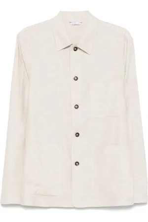 Manuel Ritz Giacca-camicia con motivo chevron