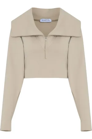 Gloria Coelho Maglione con scollo ampio