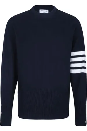 Thom Browne Maglione a girocollo con dettaglio a 4 righe