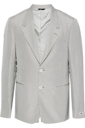 Fendi Blazer monopetto a righe