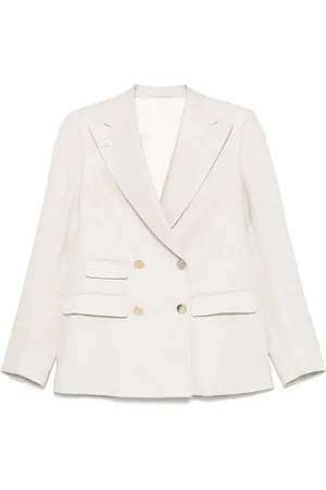 LUIGI BIANCHI MANTOVA Blazer con motivo spigato