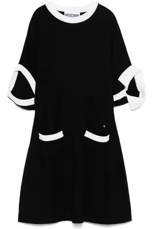 Moschino Abito corto con bordo a contrasto