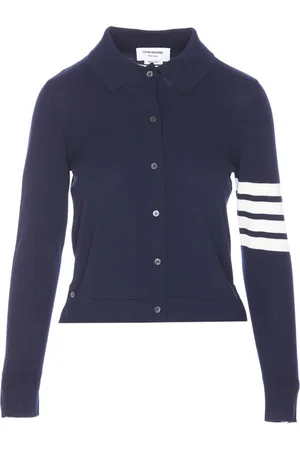 Thom Browne Polo in jersey con dettaglio 4 Bar a righe