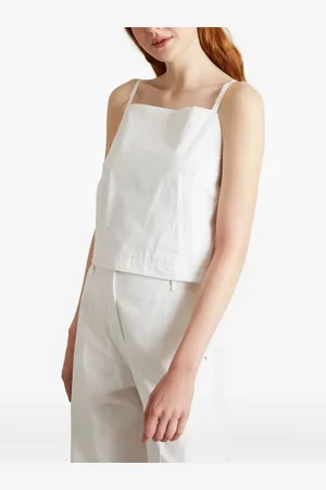 Sportmax Top crop in popeline