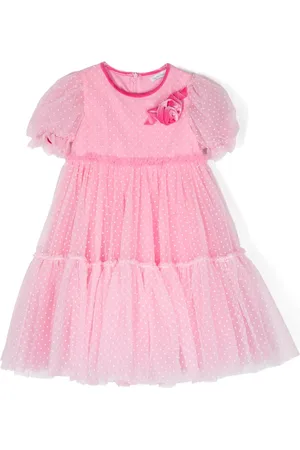 MONNALISA Abito in tulle con applicazione