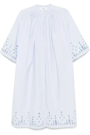 YVES SALOMON Abito midi in popeline