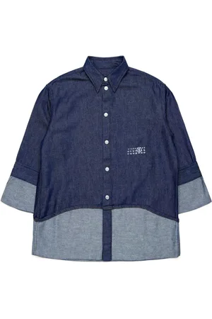 Maison Margiela Camicia denim con stampa