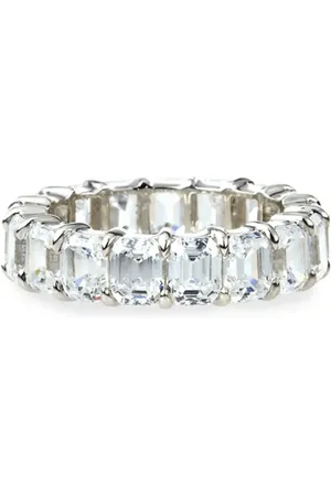 FANTASIA BY DESERIO Anello Eternity in oro 14kt con smeraldo