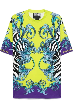 VERSACE T-shirt con stampa Zebra Barocco