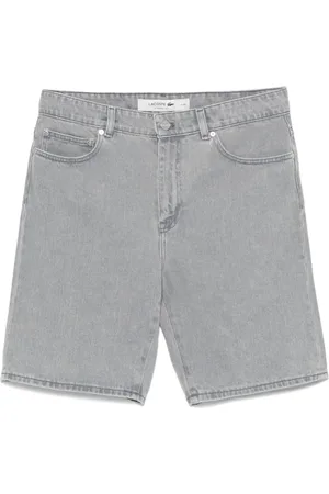 Lacoste Shorts denim con effetto schiarito