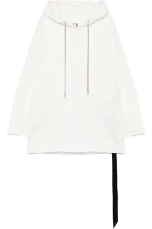 Rick Owens Felpa in cotone con cappuccio
