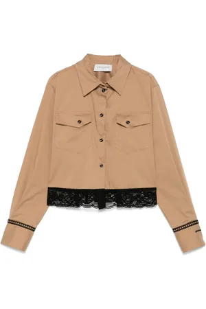 Ermanno Firenze Camicia con rifinitura in pizzo