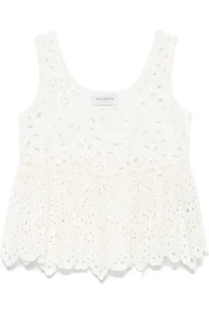Ermanno Firenze Top in pizzo sangallo