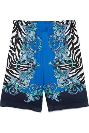 VERSACE Shorts con stampa barocca