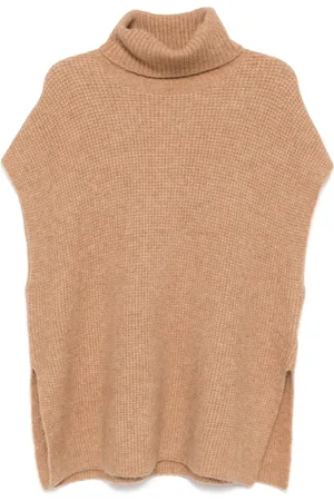 James Perse Tunica in maglia con collo a imbuto