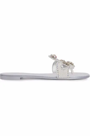 Giuseppe Zanotti Sandali con suola piatta Turchesite