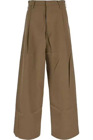 UMA WANG Pantaloni in cotone a gamba ampia