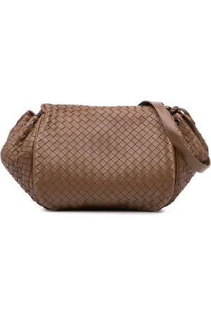Bottega Veneta Borsa a tracolla Intrecciato in nappa con battente 2011
