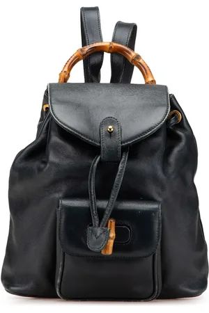 Gucci Zaino in pelle e bamb?? XX secolo