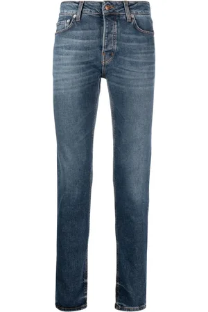 haikure Jeans slim con effetto schiarito