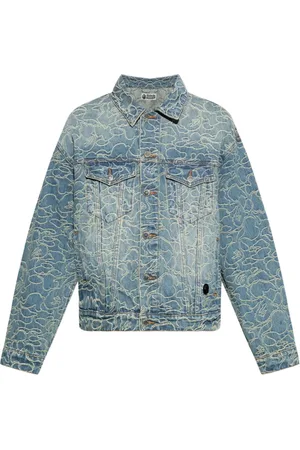 A Bathing Ape Giacca denim con ricamo