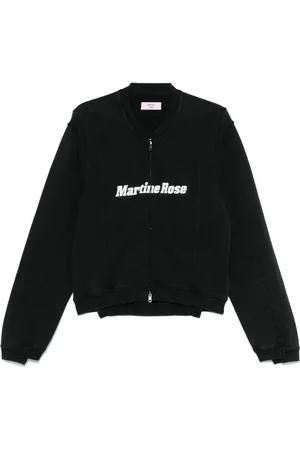 MARTINE ROSE Felpa Shrunken con zip