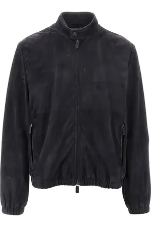 Emporio Armani Giacca in pelle scamosciata