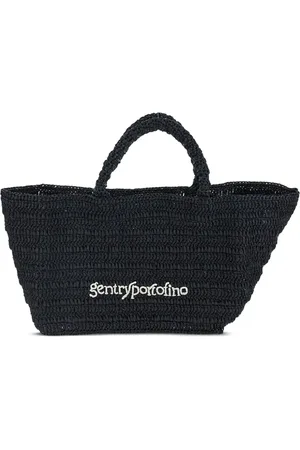 GENTRYPORTOFINO Borsa tote Lou con logo ricamato