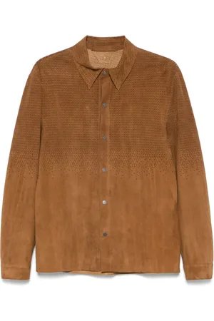 SALVATORE SANTORO Giacca-camicia traforata