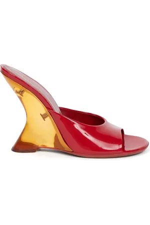 DRIES VAN NOTEN Mules in pelle a punta aperta 105mm