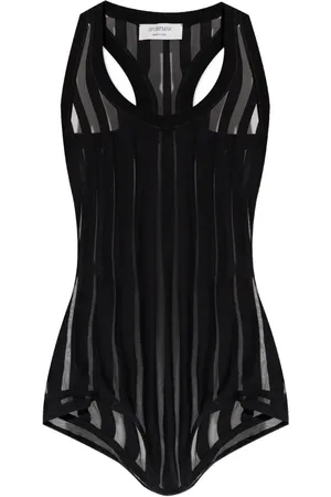 Sportmax Body Edam semi trasparente a righe