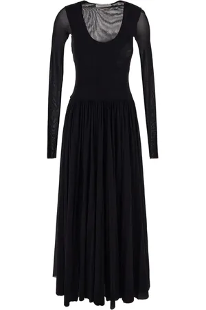 Serafini Abito midi con dettaglio pliss??