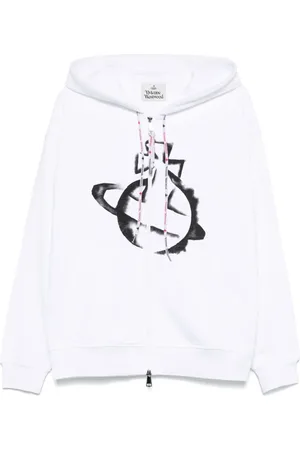 Vivienne Westwood Felpa con zip Orb e cappuccio