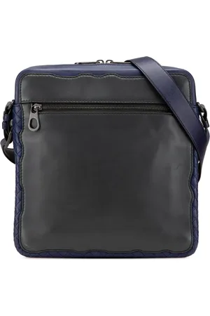 Bottega Veneta Borsa a tracolla in pelle e finiture con design Intrecciato 2012-2024