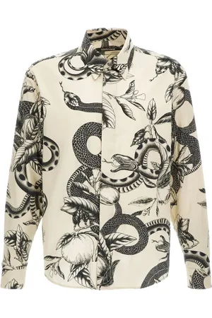 Roberto Cavalli Camicia con stampa serpente