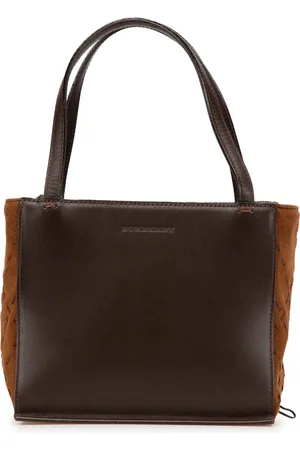 Burberry Borsa a mano in pelle liscia e scamosciata 2000-2017